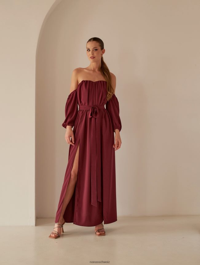 Nana's Xenia Maxikleid klassisches Burgunderrot FJ6J8D60