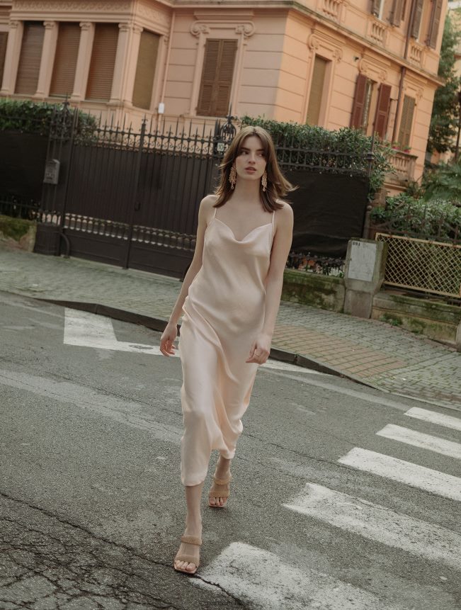 Nana's lebhaftes Kleid Lachs FJ6J8D73