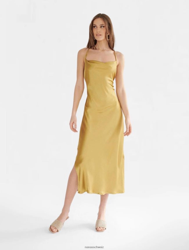 Nana's Penelope Midikleid viktorianisches Gold FJ6J8D85