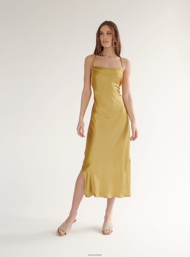 Nana's Penelope Midikleid viktorianisches Gold FJ6J8D85
