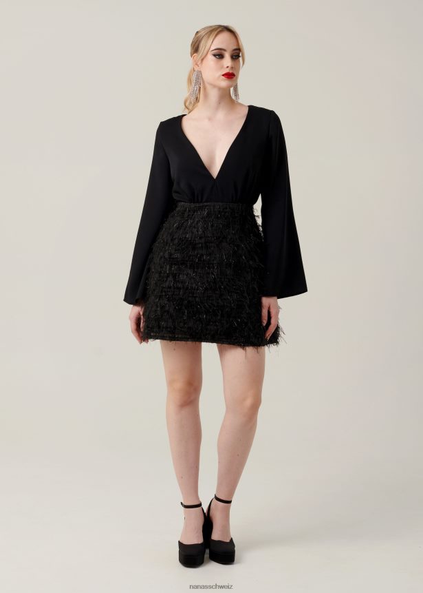 Nana's Aurora-Minikleid Schwarz FJ6J8D3