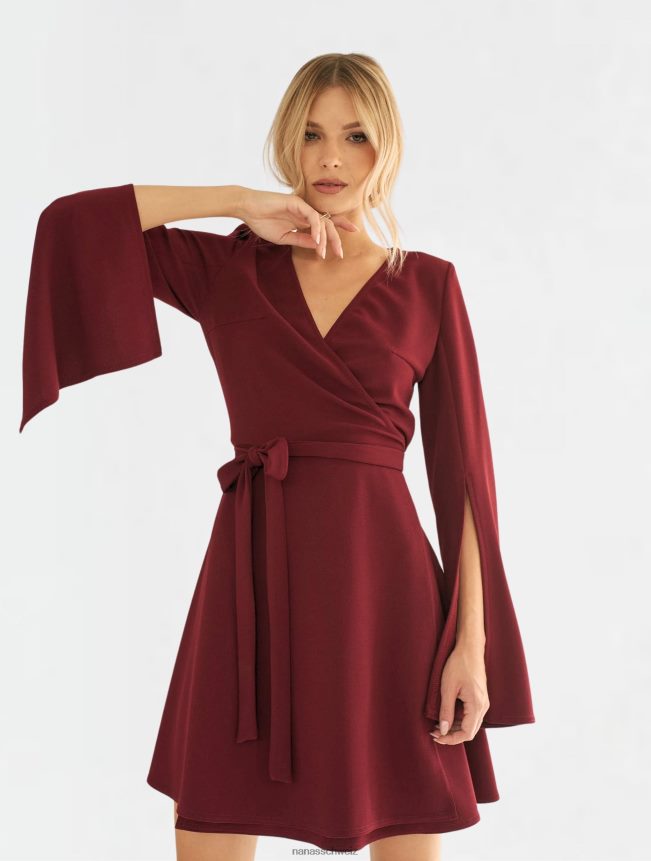 Nana's Tina-Kleid klassisches Burgunderrot FJ6J8D67