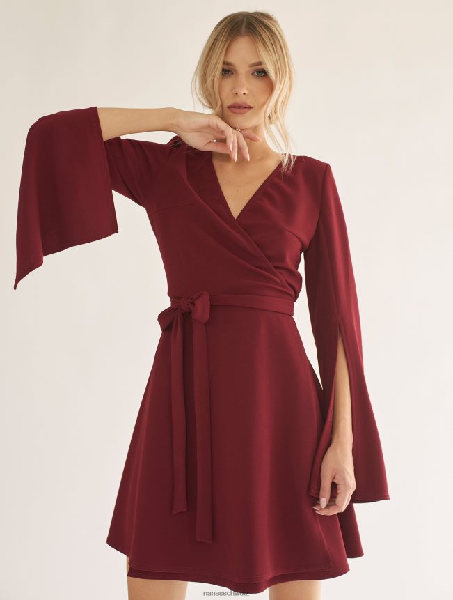 Nana's Tina-Kleid klassisches Burgunderrot FJ6J8D67