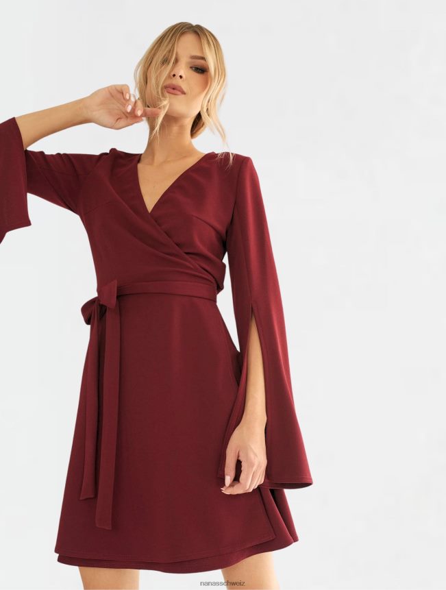 Nana's Tina-Kleid klassisches Burgunderrot FJ6J8D67