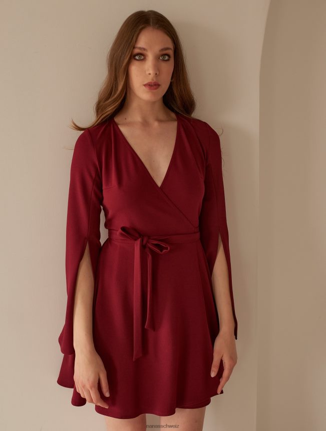 Nana's Tina-Kleid klassisches Burgunderrot FJ6J8D67
