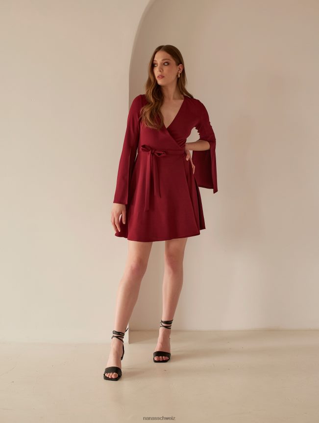 Nana's Tina-Kleid klassisches Burgunderrot FJ6J8D67