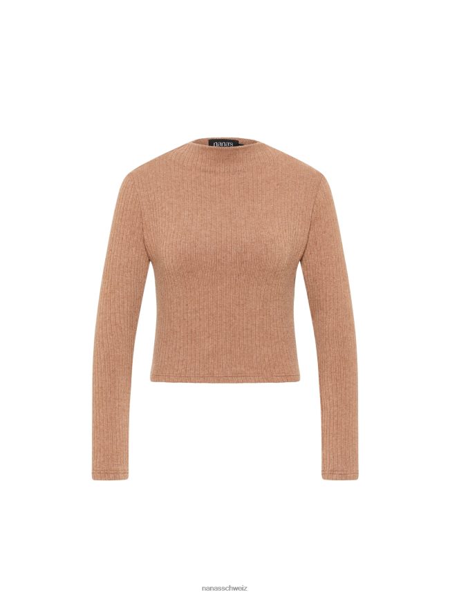 Nana's Maya-Rollkragenpullover Kamel FJ6J8D157