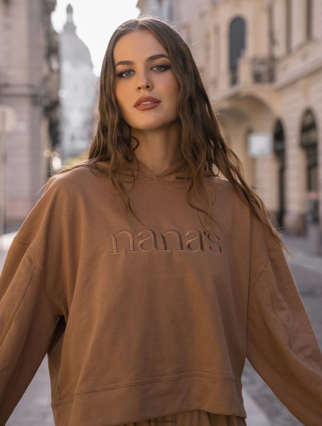 Nana's Omas Kapuzenpullover Kamel FJ6J8D159