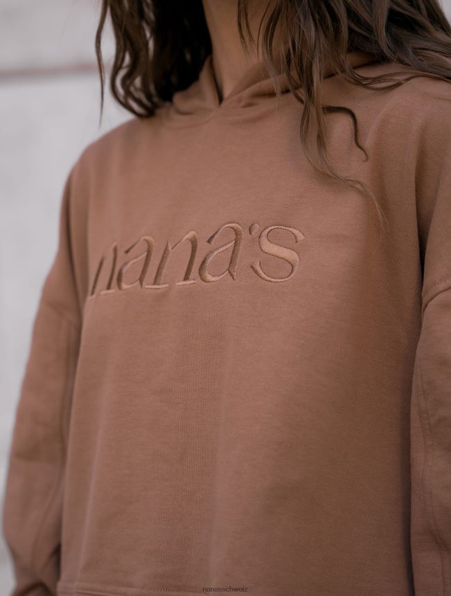 Nana's Omas Kapuzenpullover Kamel FJ6J8D159