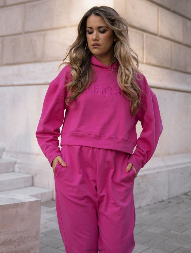 Nana's Omas Kapuzenpullover Rosa FJ6J8D161