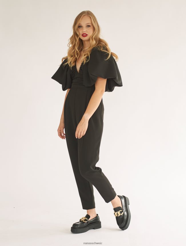 Nana's Gaia-Overall Schwarz FJ6J8D104