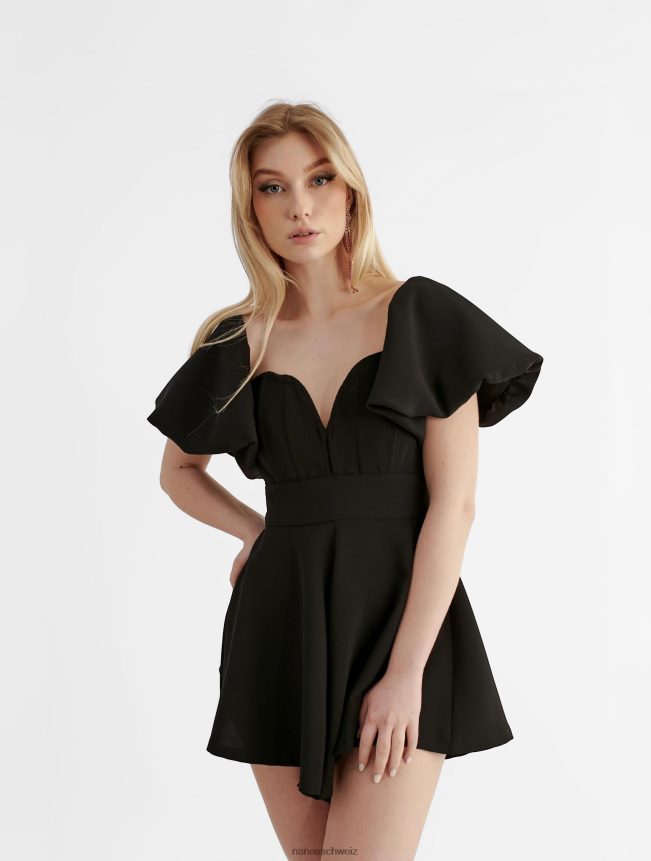 Nana's Grace-Overall Schwarz FJ6J8D97