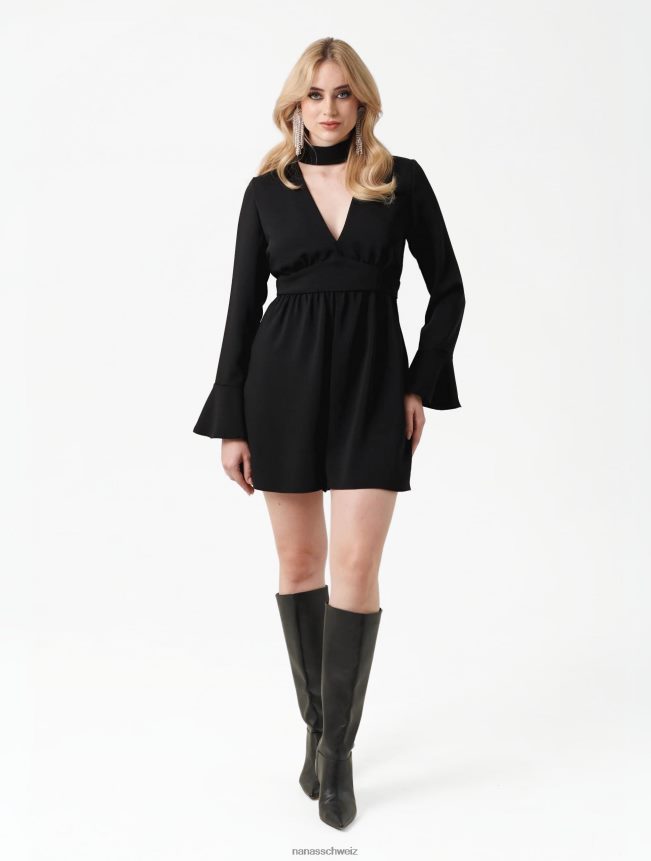 Nana's Liebhaber-Overall Schwarz FJ6J8D95