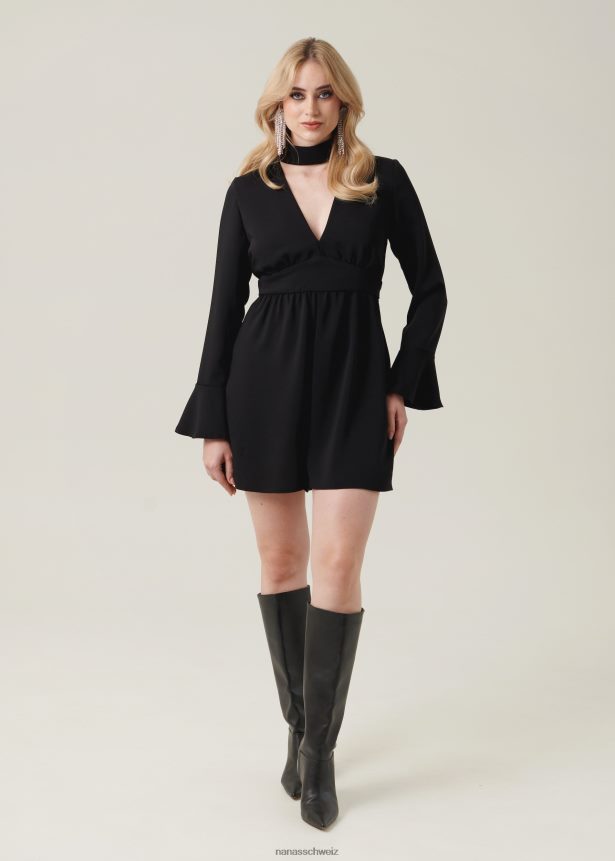 Nana's Liebhaber-Overall Schwarz FJ6J8D95